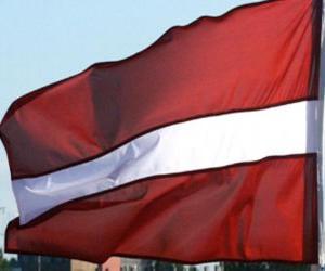 Puzzle Σημαία της Λεττονίας